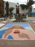 Salt Painting, Teguise Square, Lanzarote.