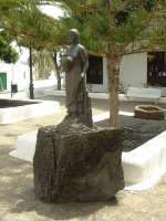 Statue of a peasant woman, Yaiza, Lanzarote.