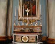 The altar, Mosta Parish Church, Malta.