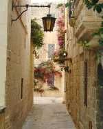 Back streets, Mdina, Malta.